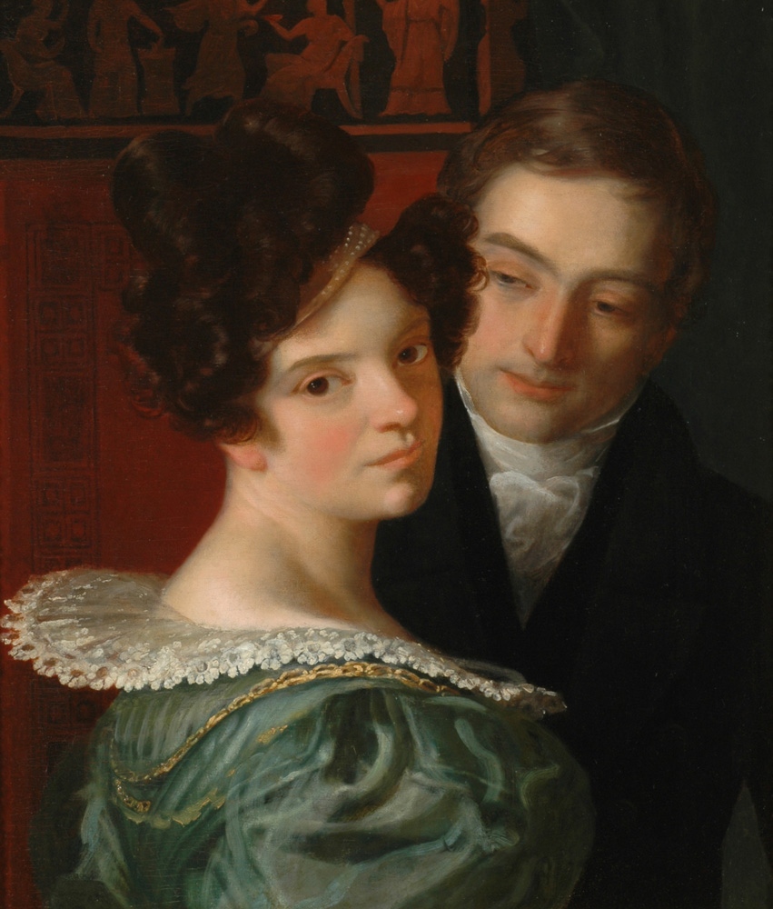 Unknown Artist (Circle of Christoffer Wilhelm Eckersberg) - Portrait Of A Young Couple